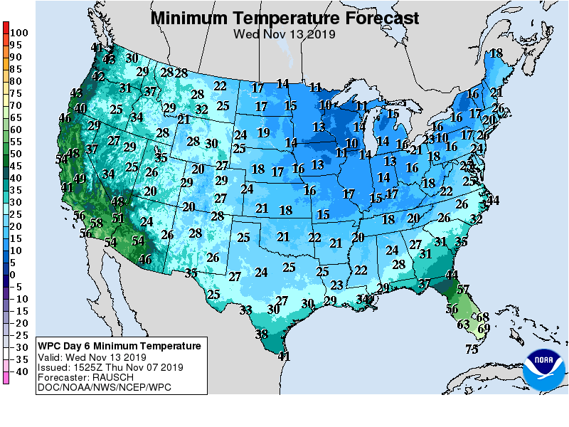 Minimum Temperature Forecast